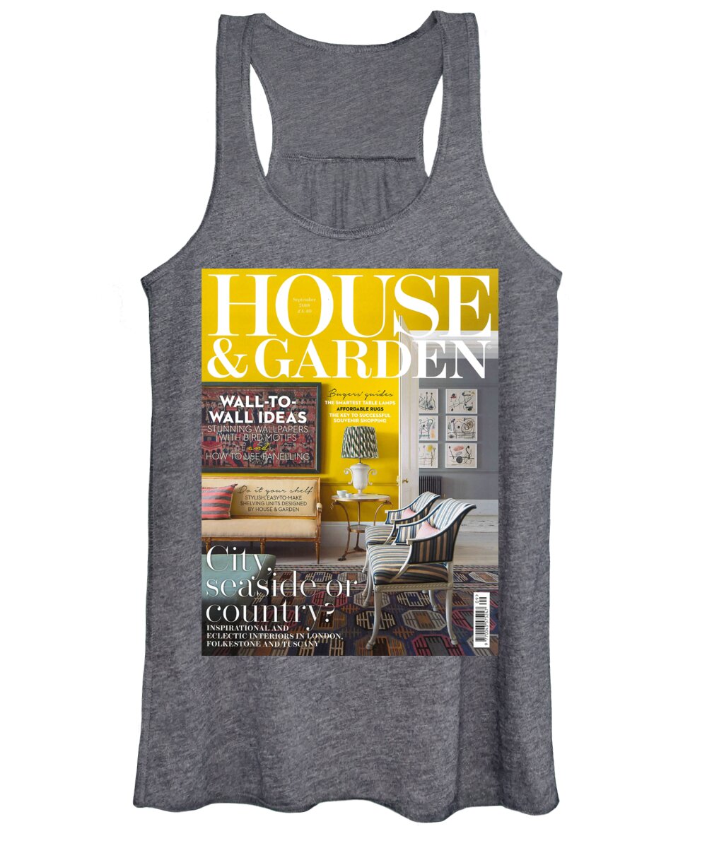 Cover Magazine Women's Tank Top featuring the painting House And Garden September #1 by Sherry Harradence
