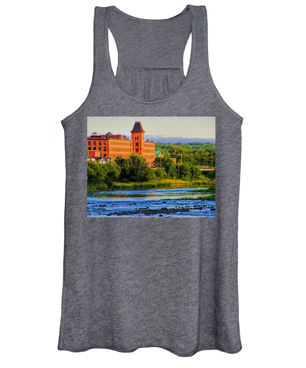 Marysville Women's Tank Top featuring the photograph The Boss' Mill #1 by Carol Randall