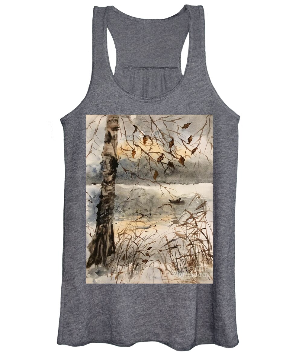 1212019 Women's Tank Top featuring the painting 1212019 by Han in Huang wong