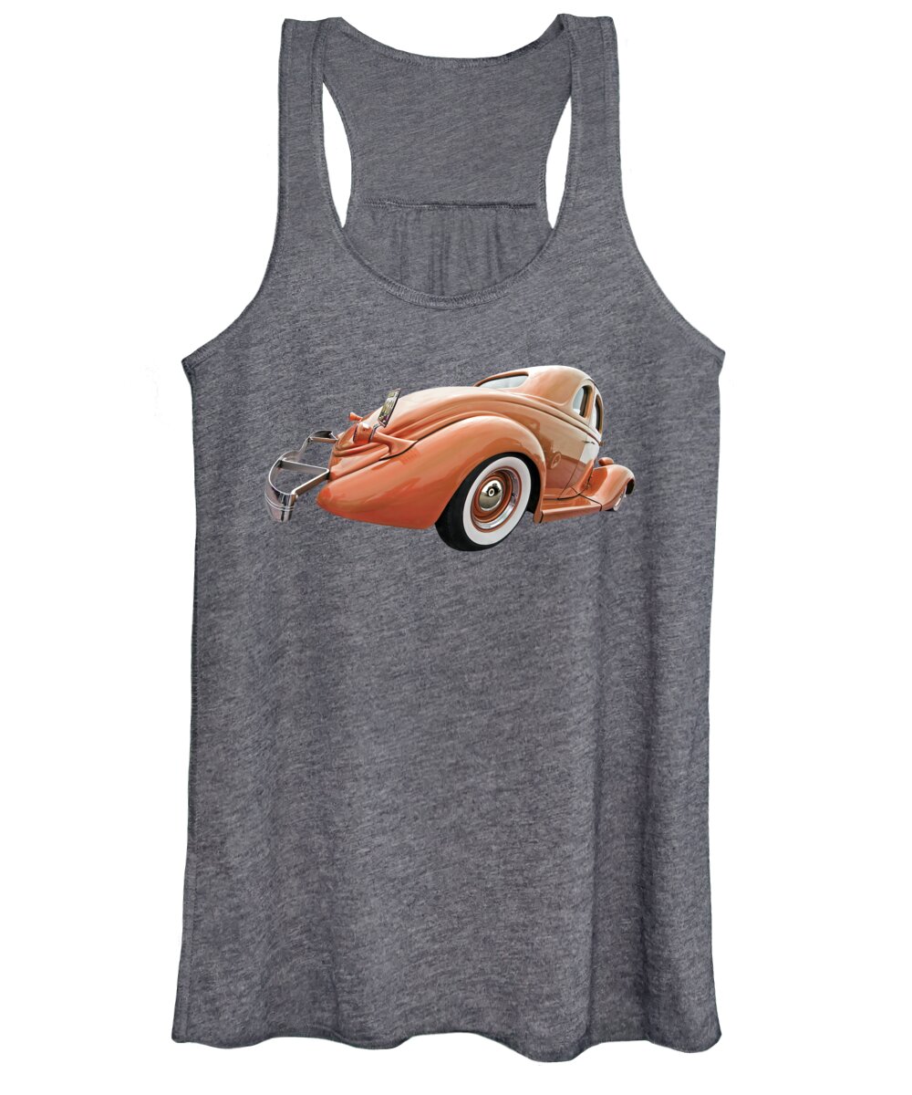 Hotrod Women's Tank Top featuring the photograph 1935 Ford Coupe in Bronze by Gill Billington