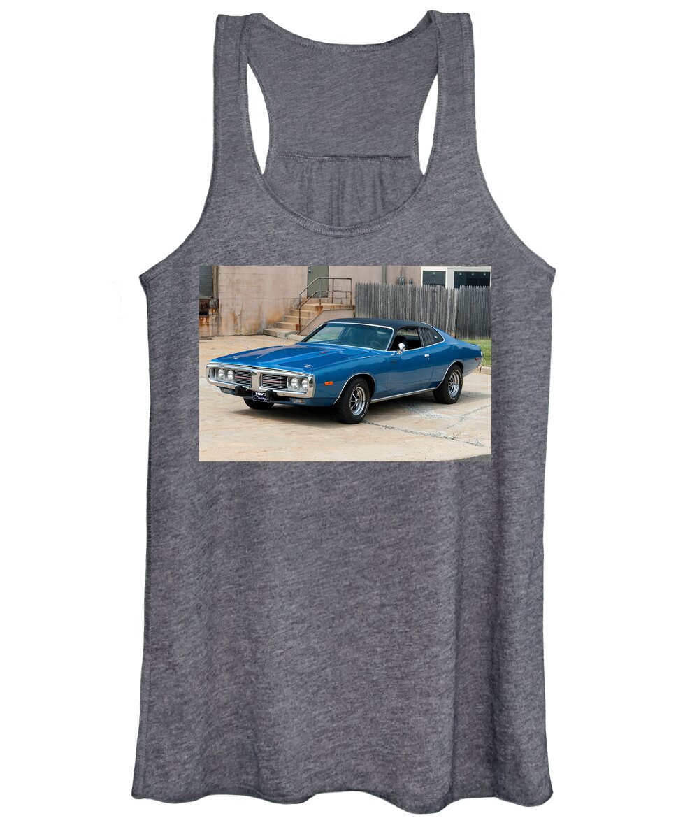 73 Charger Women's Tank Top featuring the photograph 1973 Charger 440 by Anthony Sacco