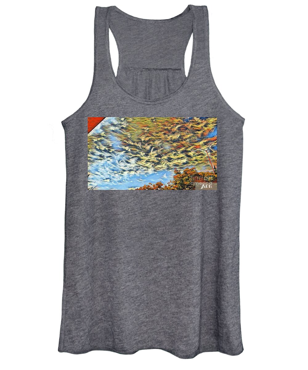 Clouds Women's Tank Top featuring the photograph Colorful sky #2 by Steven Wills