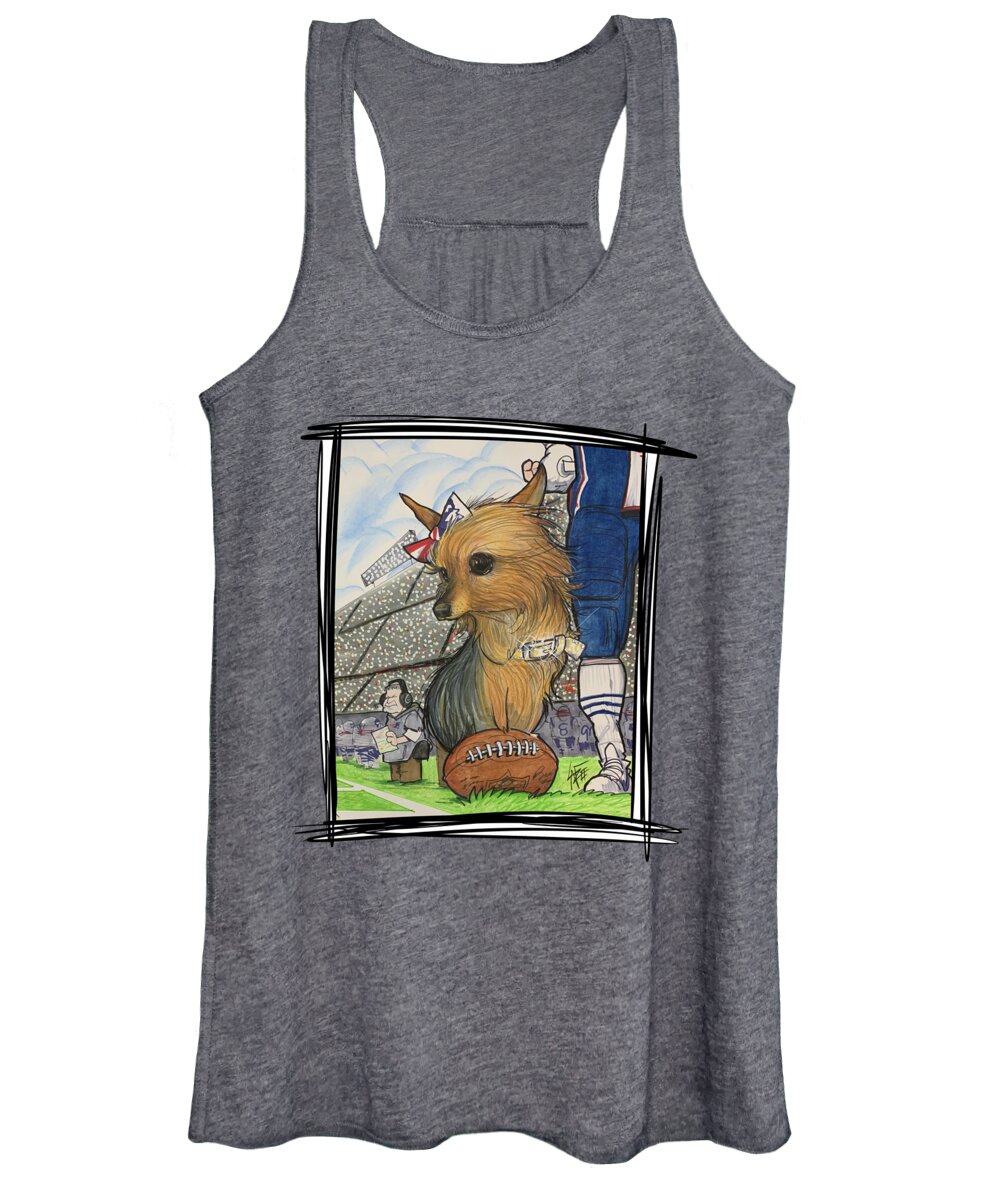 Spengler Women's Tank Top featuring the drawing Spengler 5238 by Canine Caricatures By John LaFree