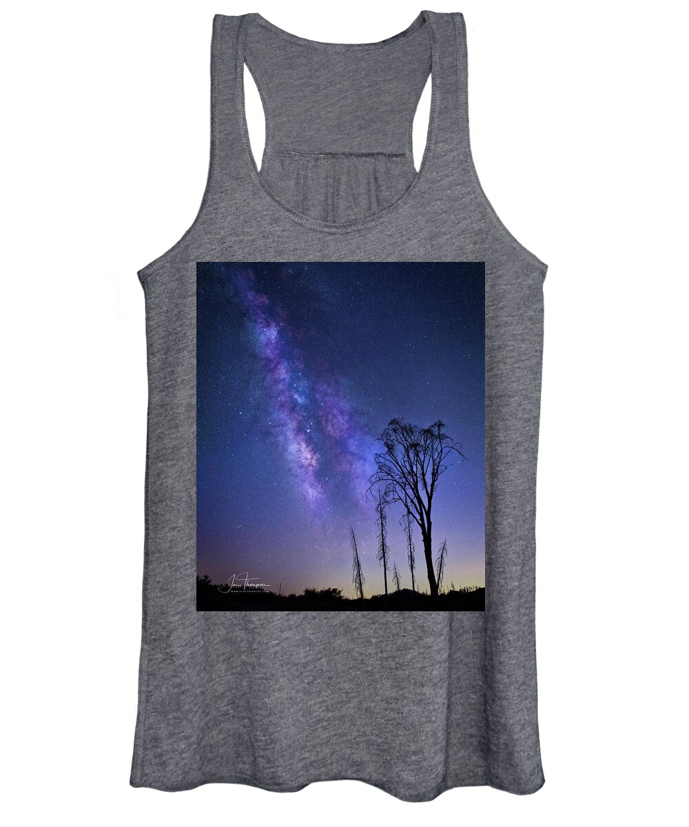 Astrophotography Women's Tank Top featuring the photograph The Milky Way #4 by Jim Thompson