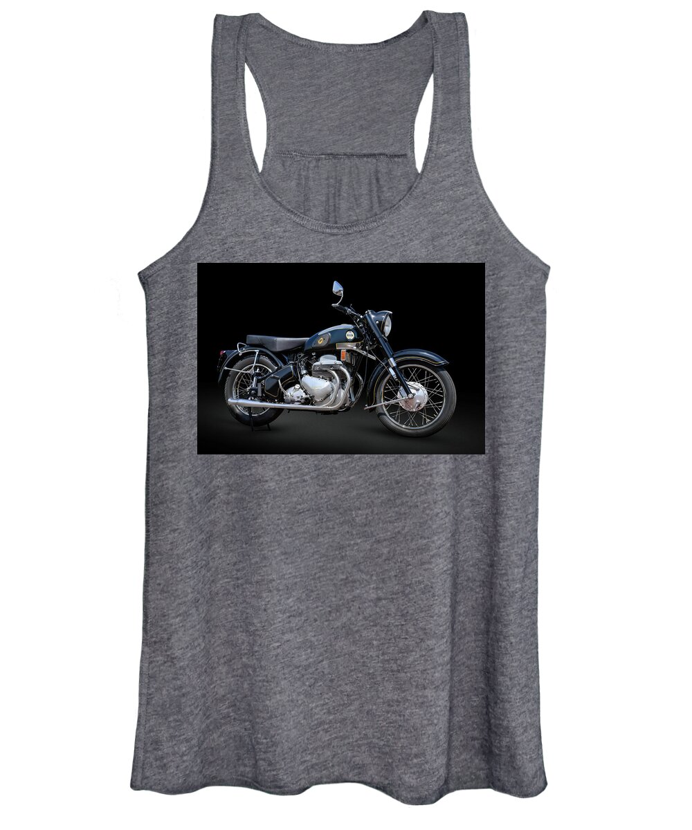 Vintage Women's Tank Top featuring the photograph 58 Ariel Square Four MKII by Andy Romanoff