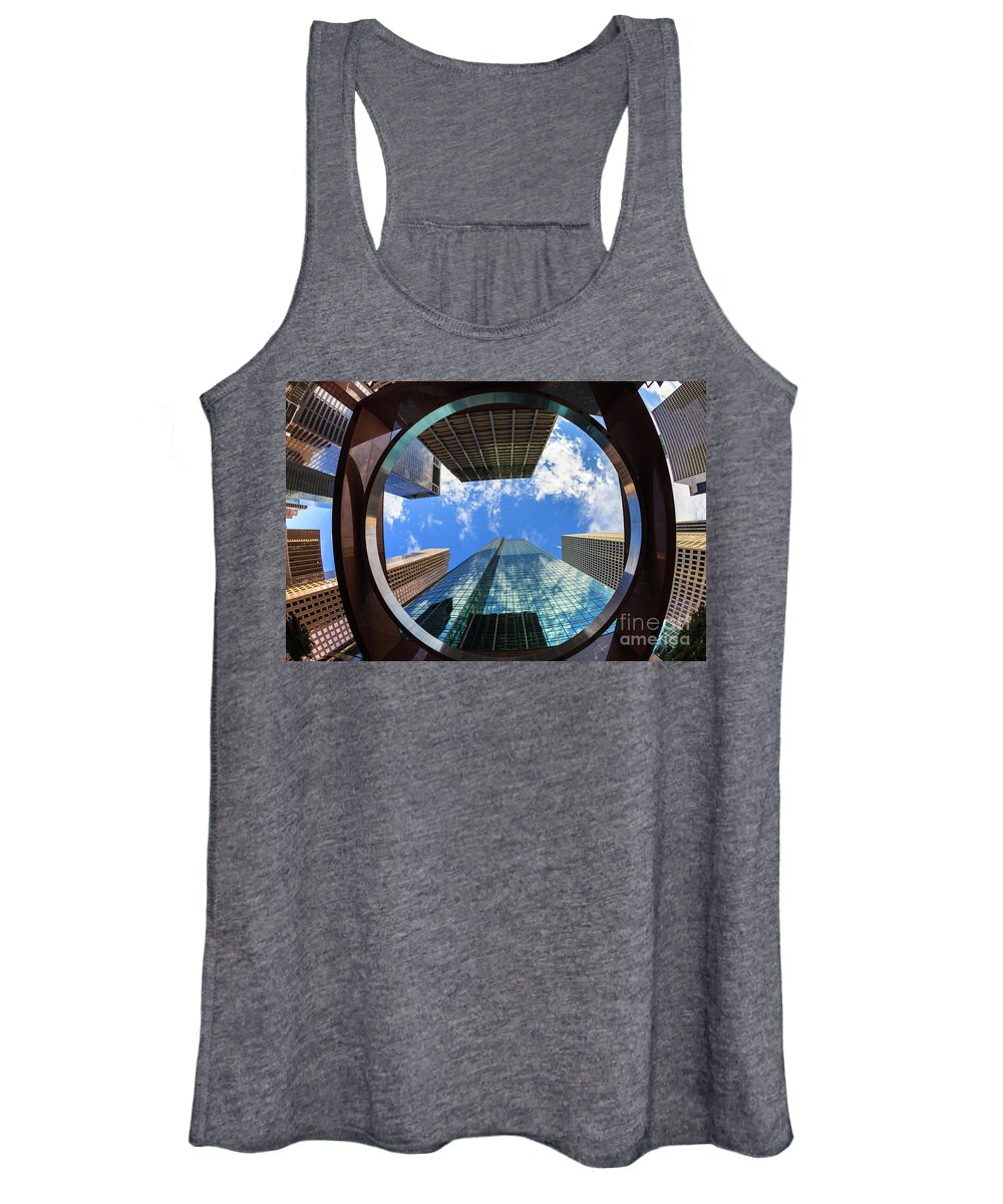 Abstract Women's Tank Top featuring the photograph Skyscrapers by Raul Rodriguez