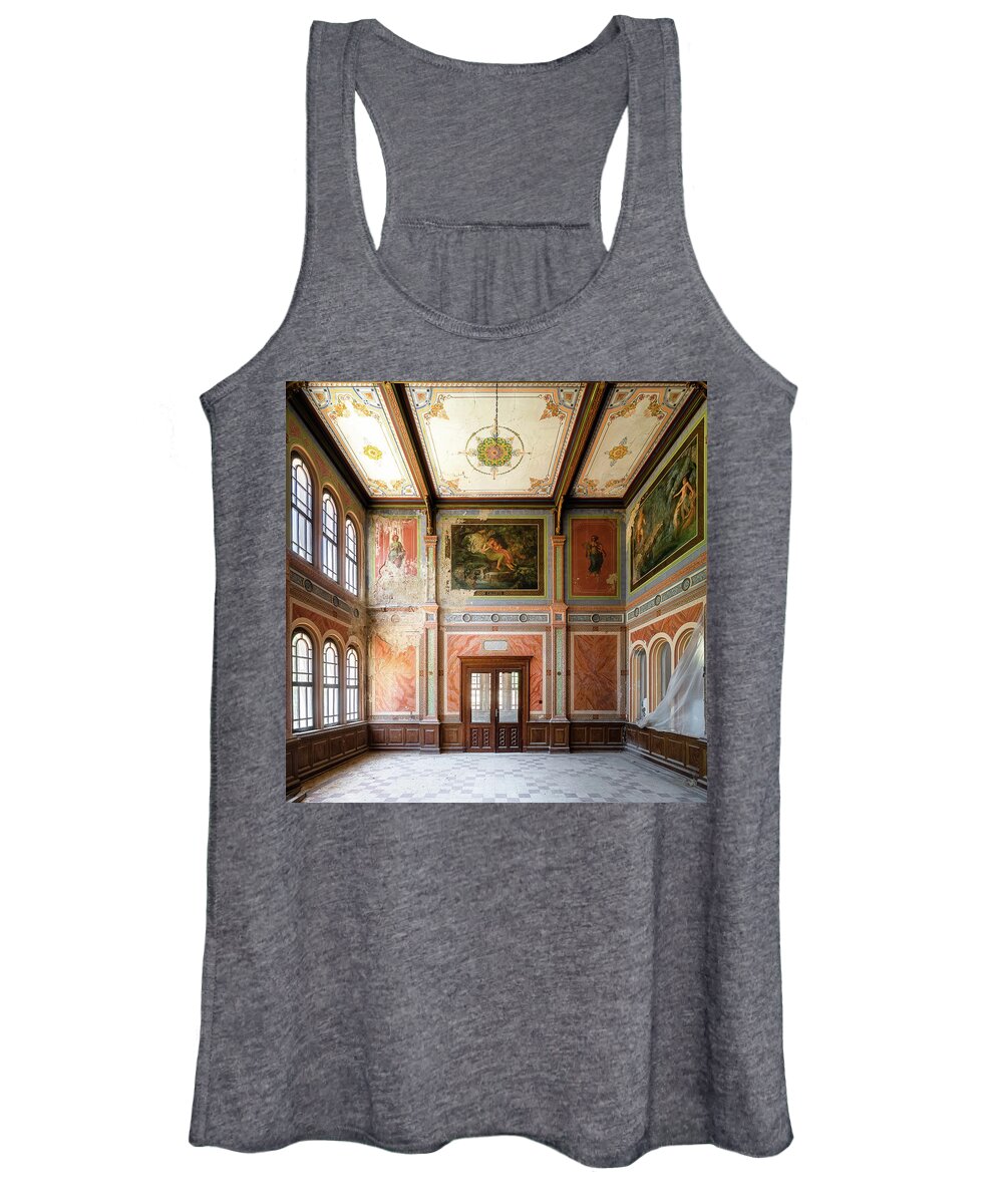Urban Women's Tank Top featuring the photograph Abandoned Casino in Decay by Roman Robroek