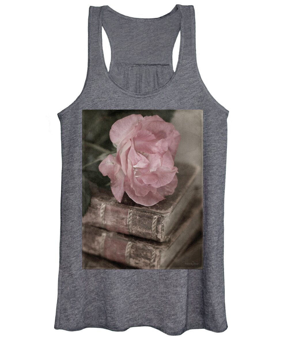 Rose Women's Tank Top featuring the photograph Antique Pink by Teresa Wilson