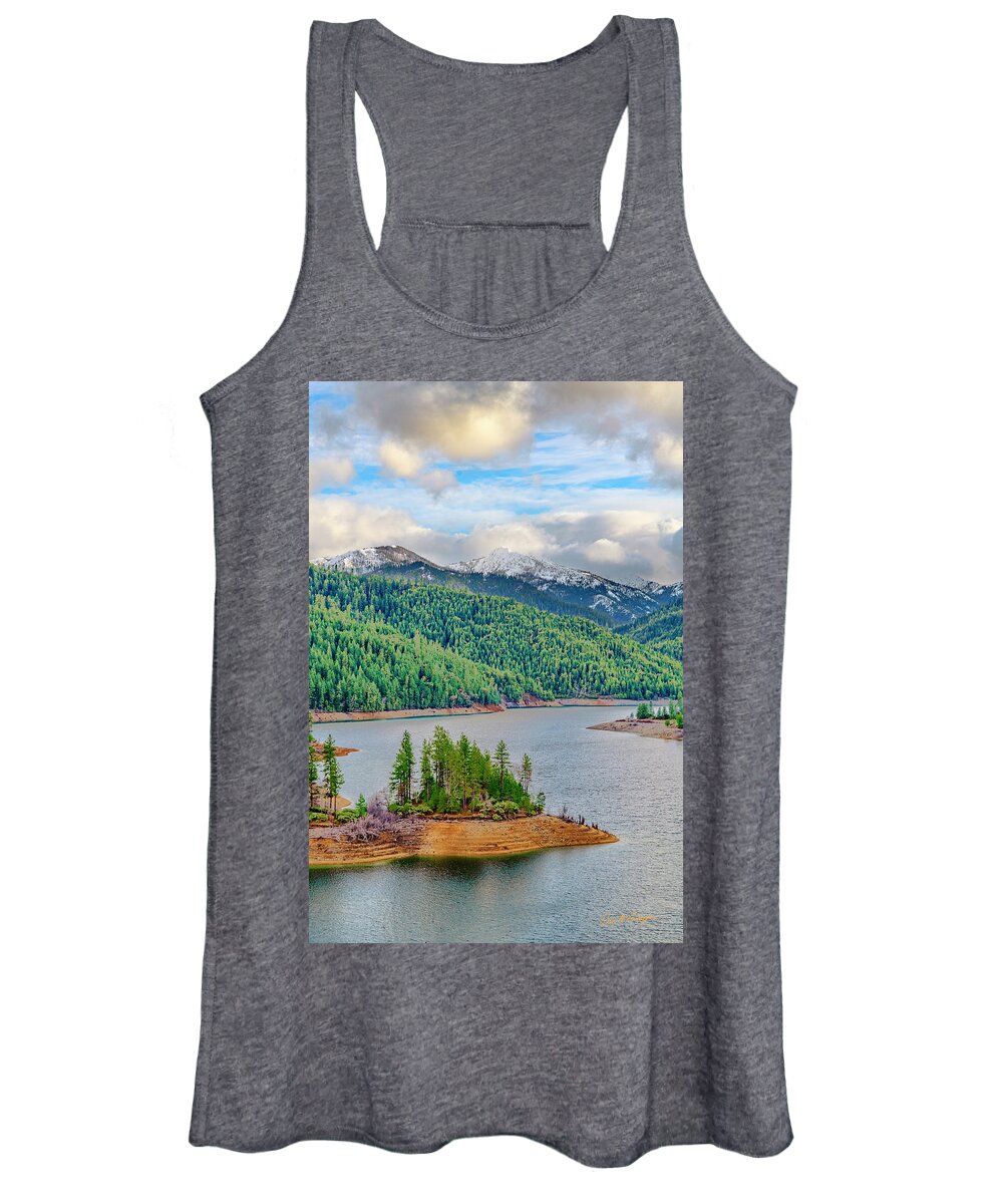 Applegate Lake Women's Tank Top featuring the photograph Applegate by Dan McGeorge