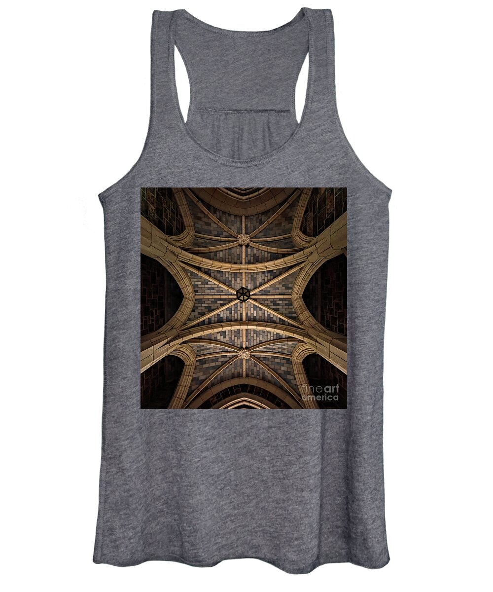 Berry College Women's Tank Top featuring the photograph Arched Ceiling Detail by Doug Sturgess