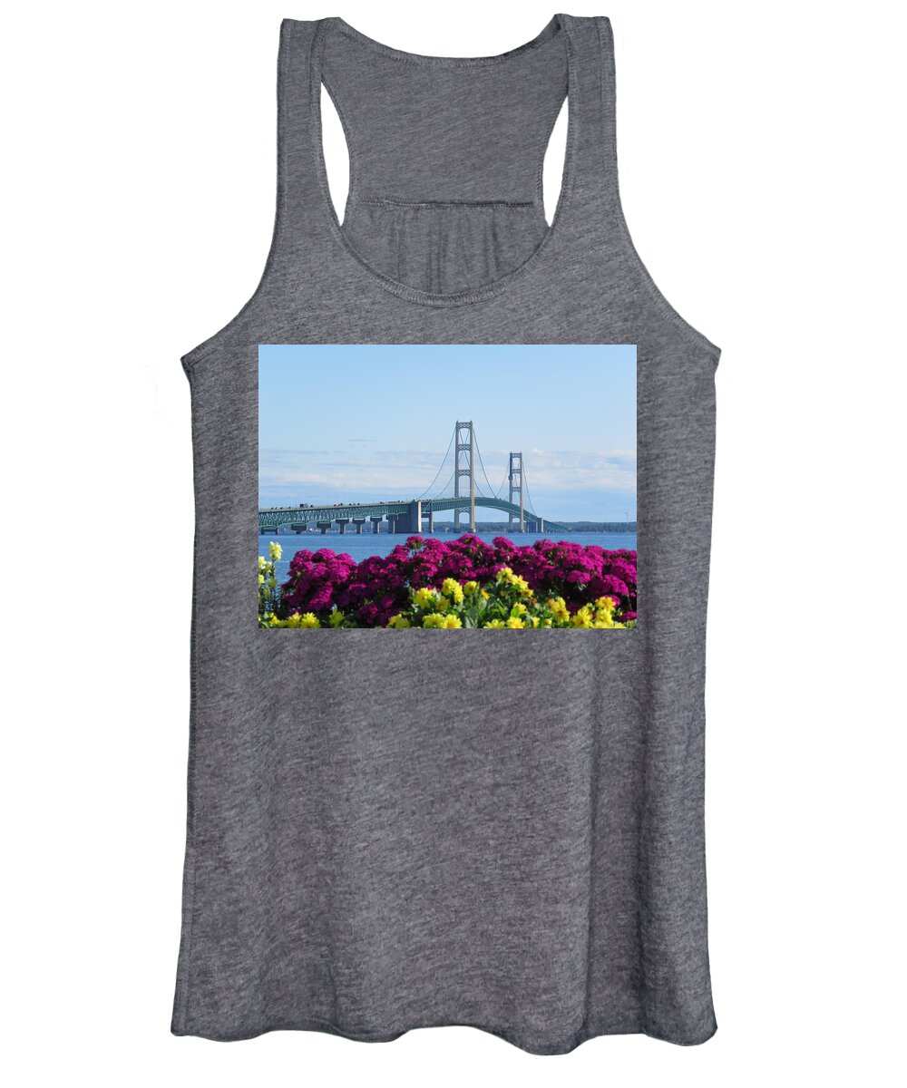 Pure Michigan Women's Tank Top featuring the photograph August Flowers by Keith Stokes