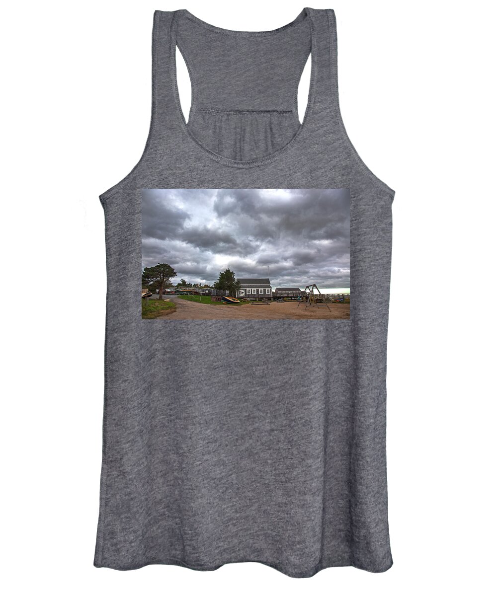 Charles Harden Women's Tank Top featuring the photograph Barnstable Yacht Club October by Charles Harden