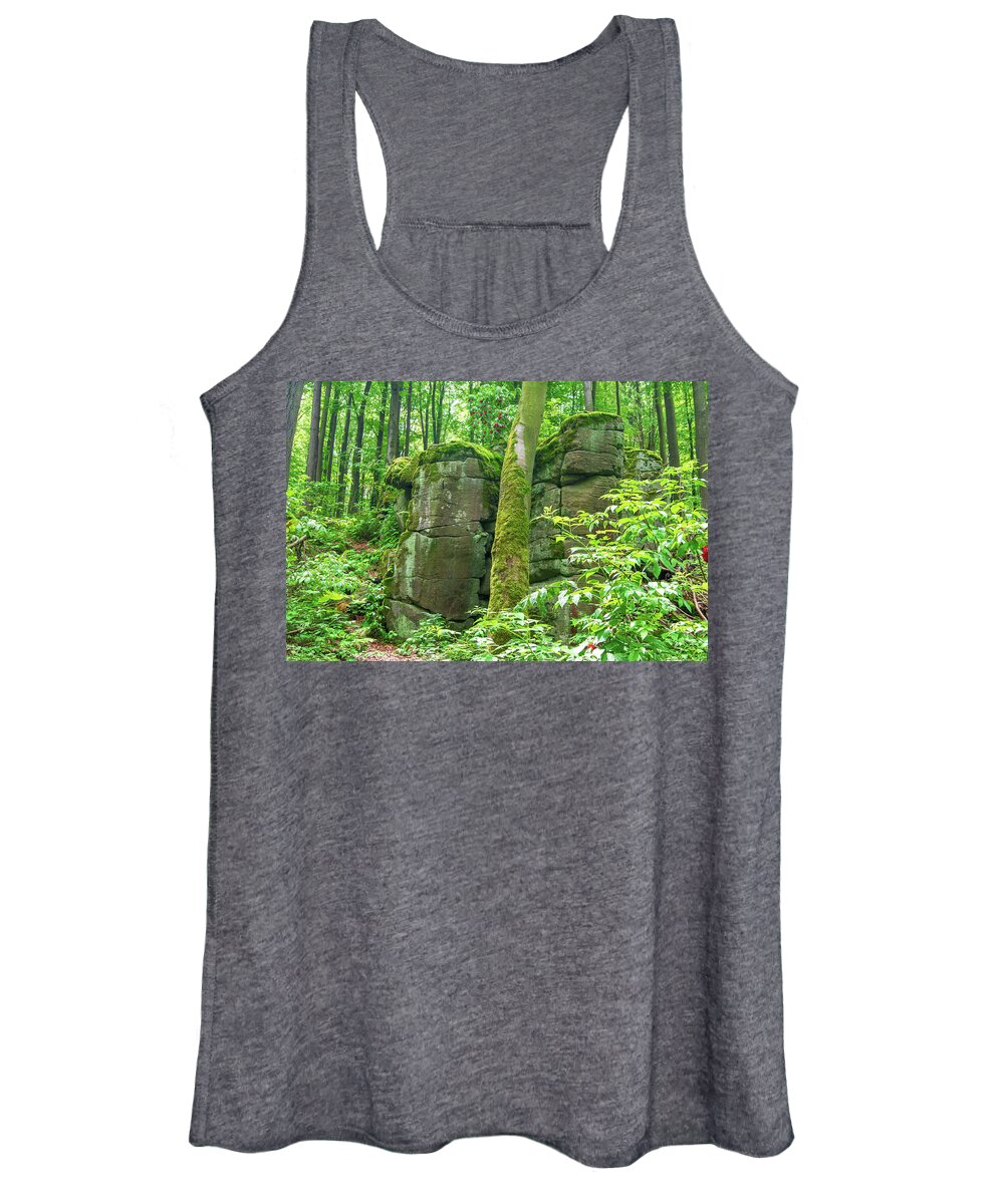Basalt Women's Tank Top featuring the photograph Basaltic twins by Sun Travels