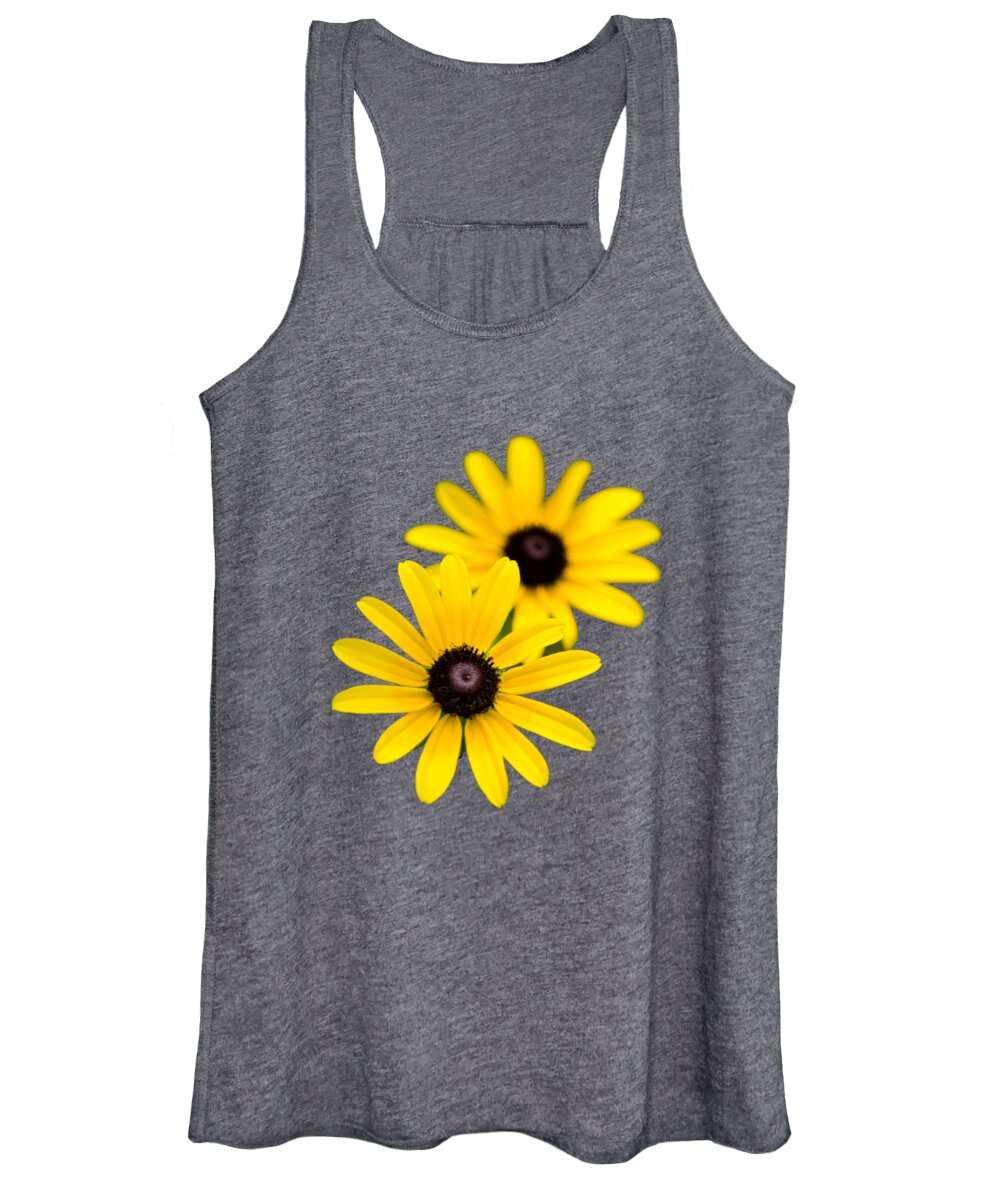 Black Eyed Susan Women's Tank Top featuring the photograph Black Eyed Susans by Christina Rollo