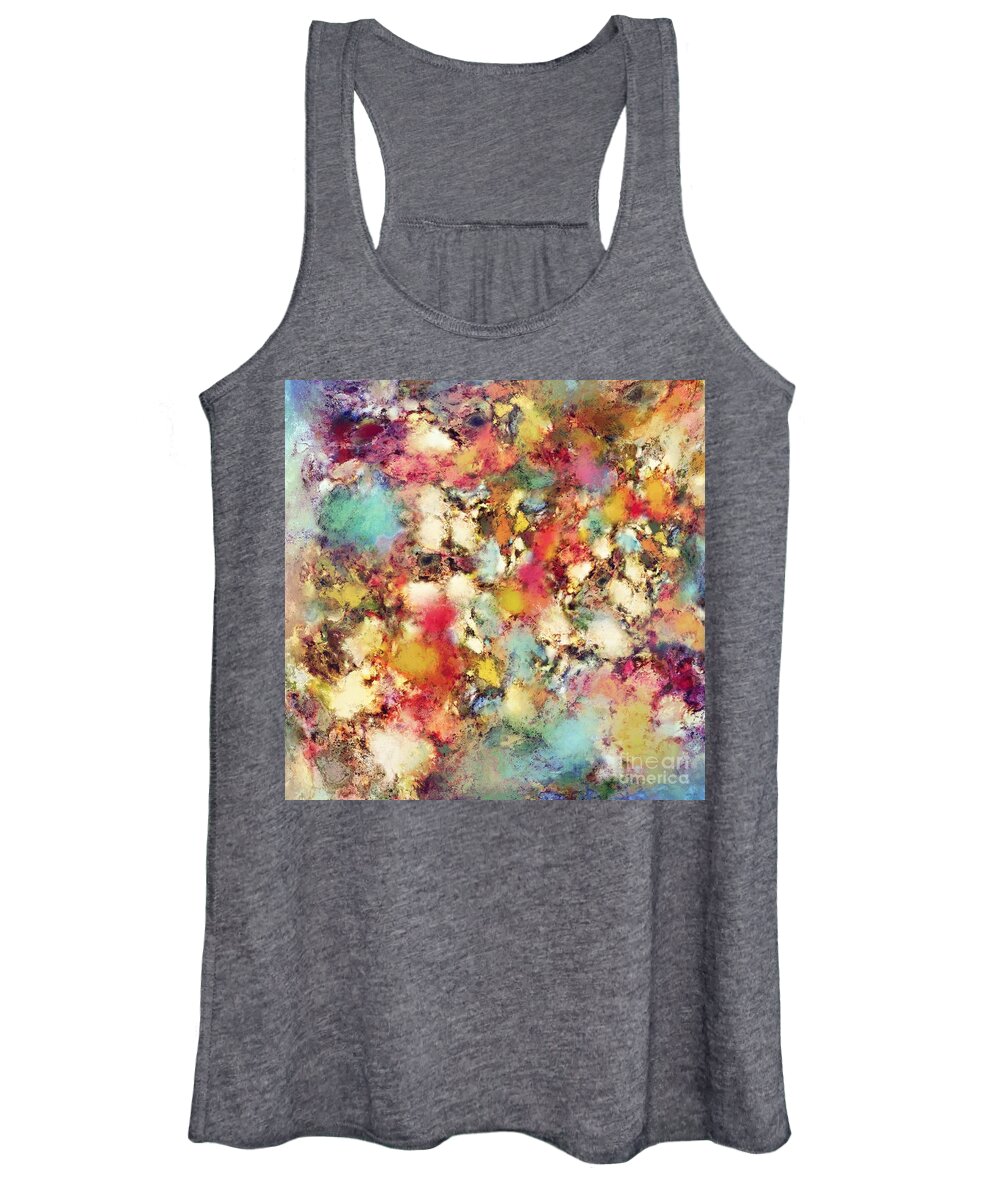 Colourful Women's Tank Top featuring the digital art Breaking point by Keith Mills