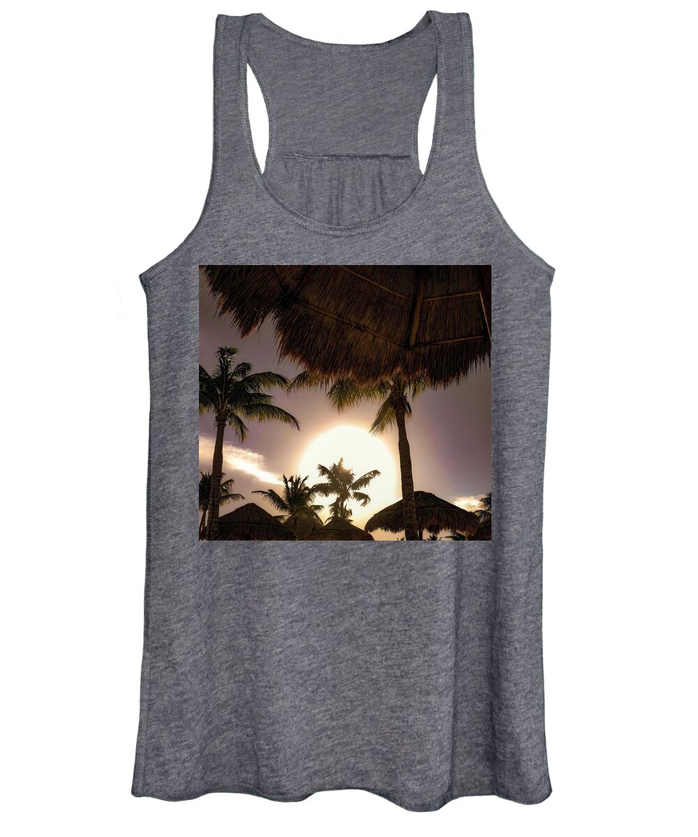 Landscape Women's Tank Top featuring the photograph By the Pool by Kelly Thackeray