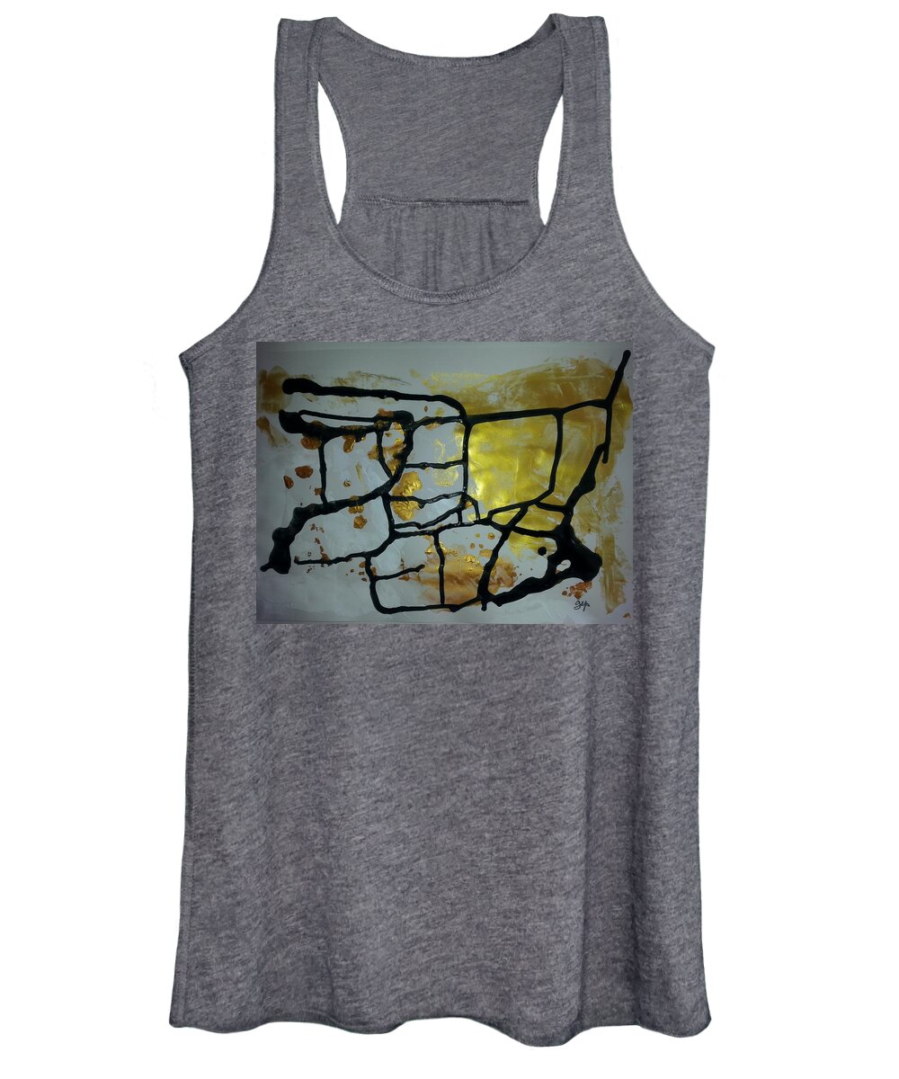  Women's Tank Top featuring the painting Caos 30 by Giuseppe Monti