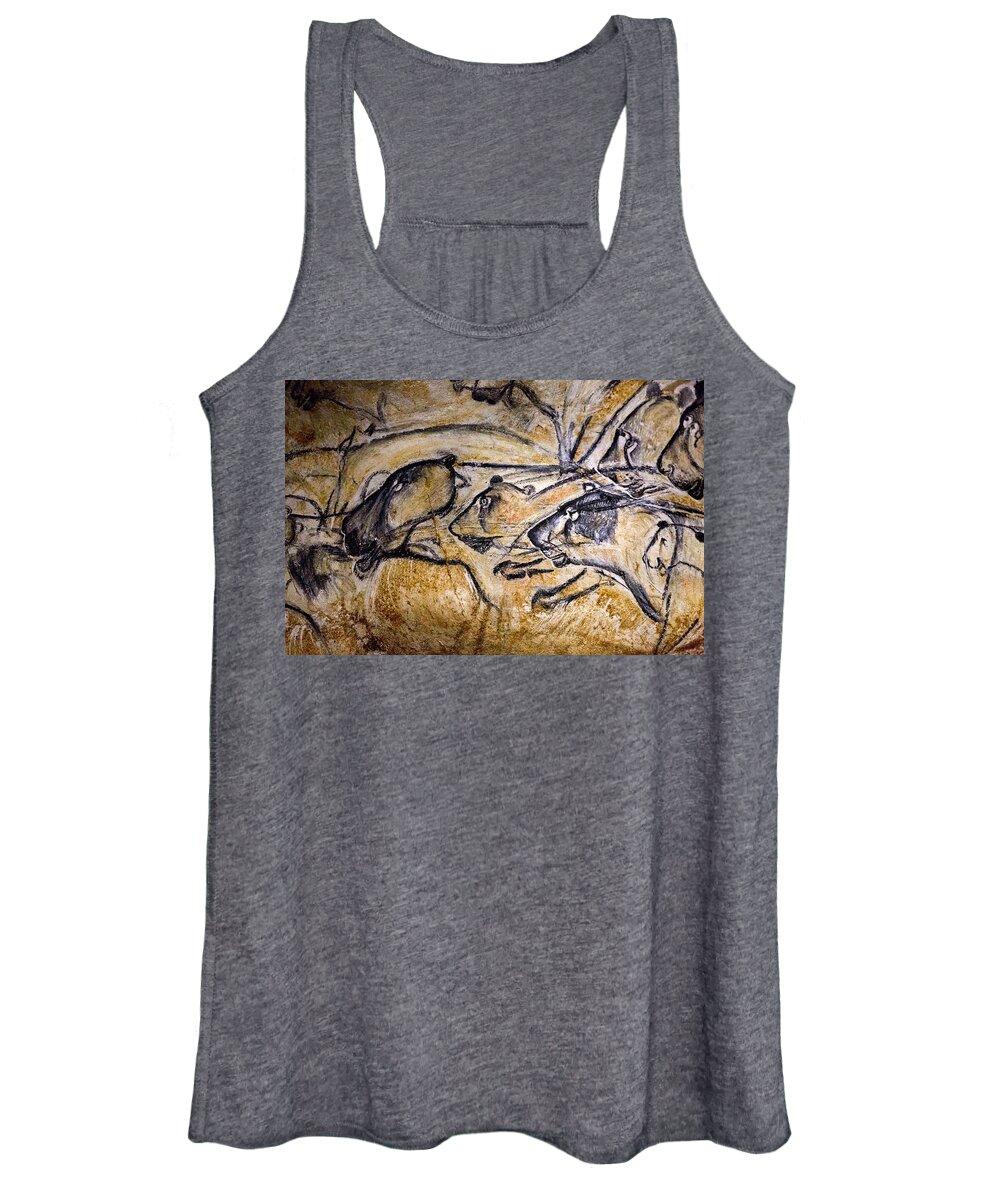 Cave Art Women's Tank Top featuring the photograph Cave Painting 8 by Andrew Fare