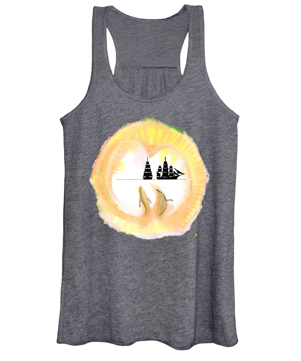 Dolphin Women's Tank Top featuring the mixed media CBR-Soul by AHONU Aingeal Rose