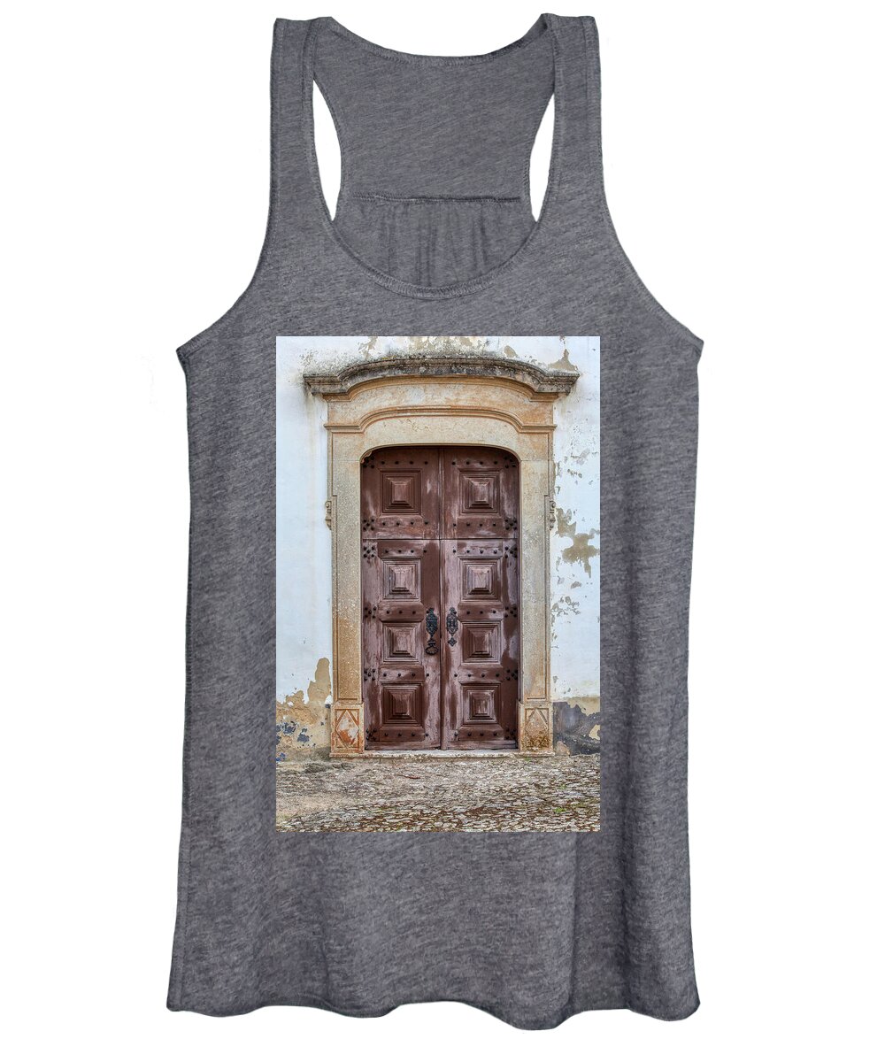 Castle Women's Tank Top featuring the photograph Church Door of Obidos by David Letts