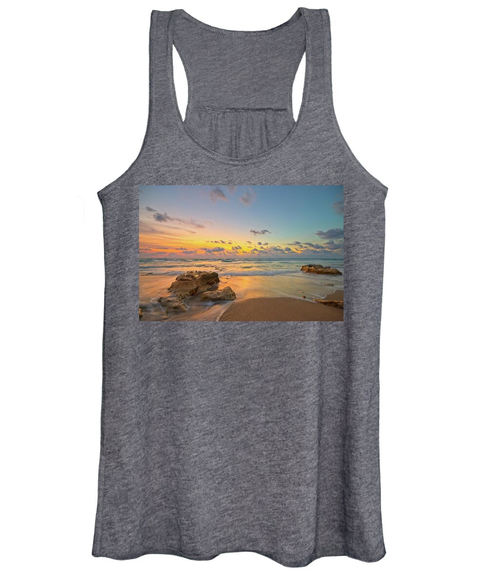 Carlin Park Women's Tank Top featuring the photograph Colorful Seascape by Steve DaPonte