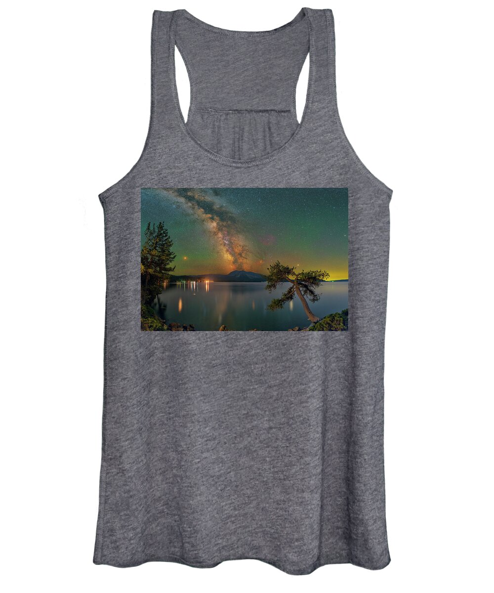 Astronomy Women's Tank Top featuring the photograph Colors of a Summer Night by Ralf Rohner