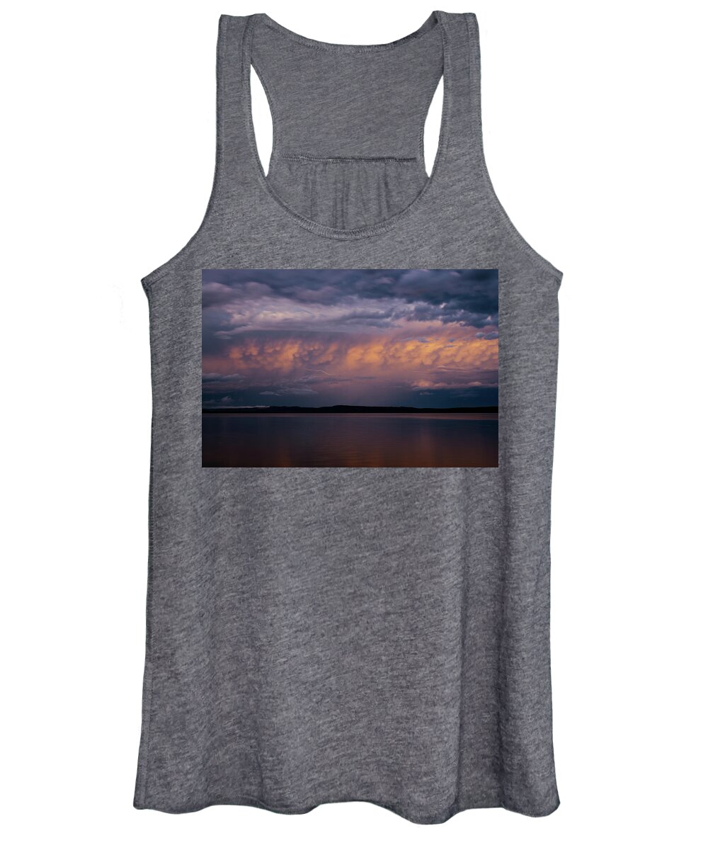 Storm Women's Tank Top featuring the photograph Colourful storm by Nicolas Lombard