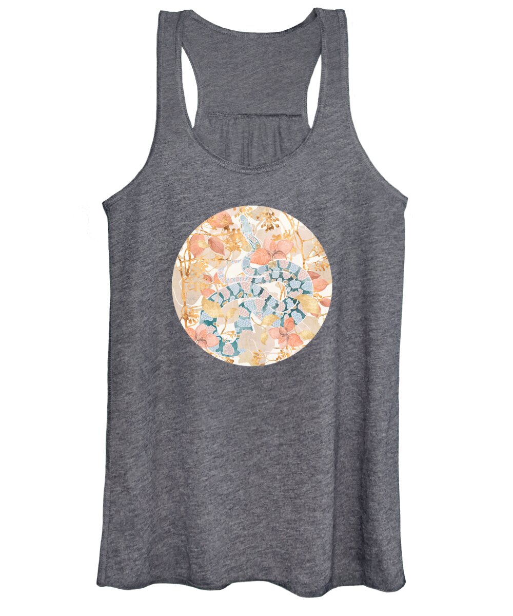 Coral Women's Tank Top featuring the digital art Coral Spring Garden by Spacefrog Designs