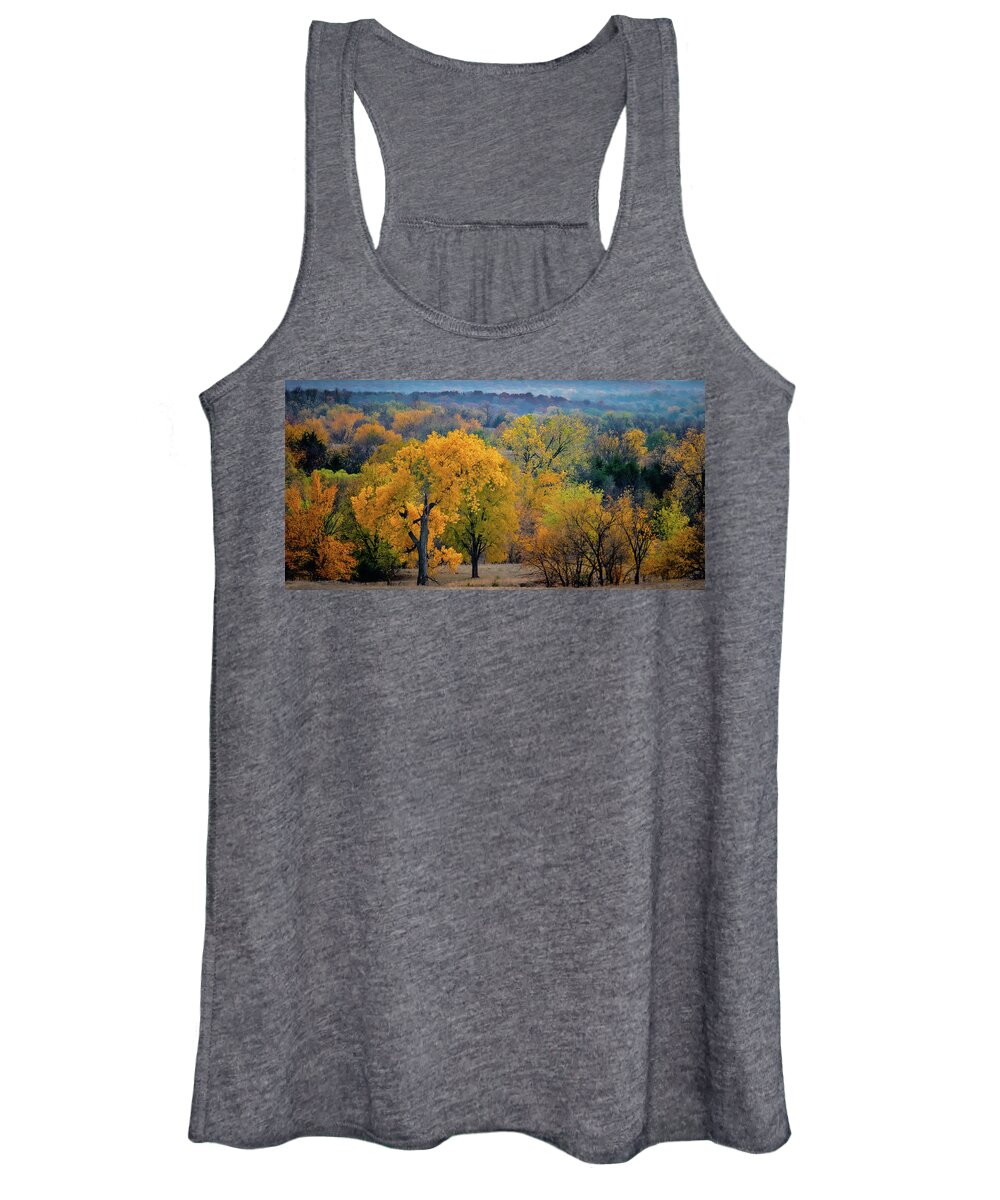 Cottonwood Tree Women's Tank Top featuring the photograph Cottonwood Monarch by Jeff Phillippi