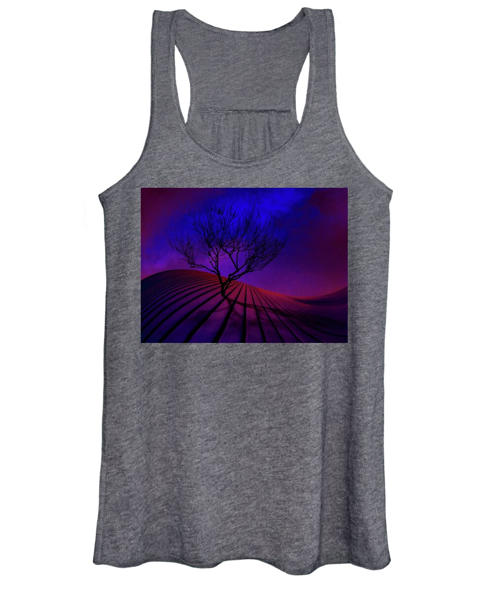 Photography Women's Tank Top featuring the photograph Crimson Dream by Paul Wear