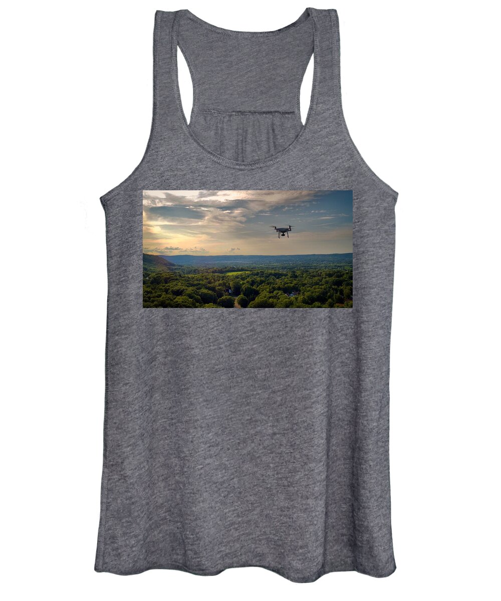 Drone Women's Tank Top featuring the photograph D R O N E by Anthony Giammarino