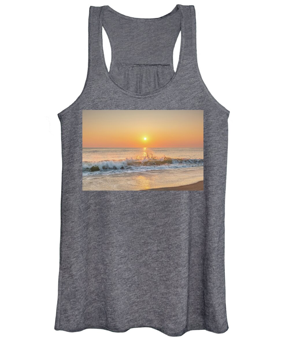 Sunrise Women's Tank Top featuring the photograph Dancing Waves by Donna Twiford