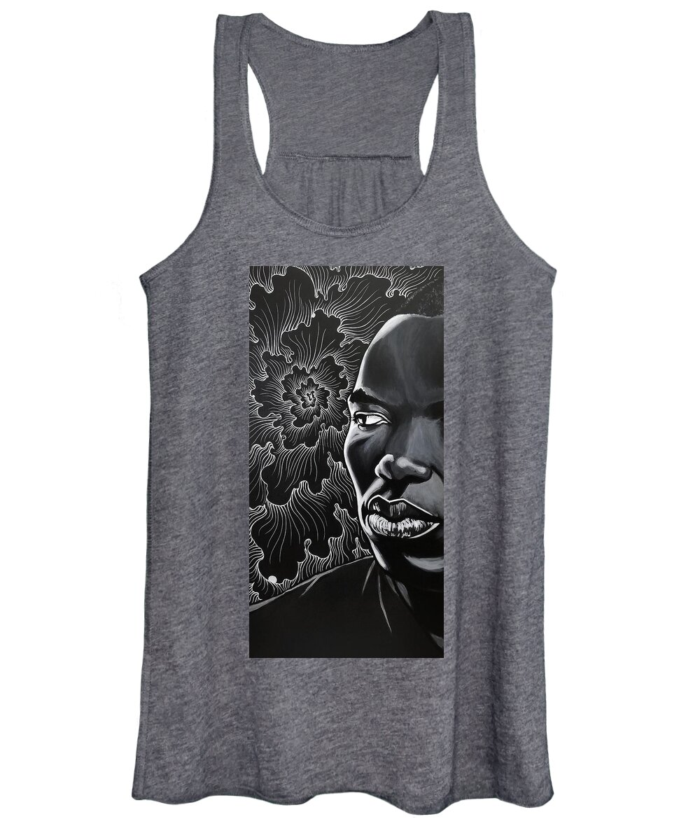  Women's Tank Top featuring the painting Deep In Thought by Bryon Stewart