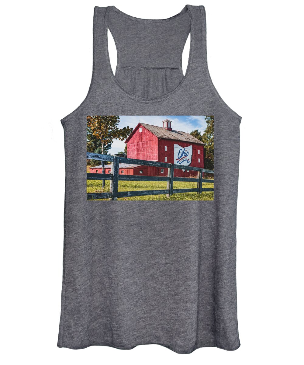 Ohio Wall Art Women's Tank Top featuring the photograph Delaware County Bicentennial Barn - Ohio by Gregory Ballos