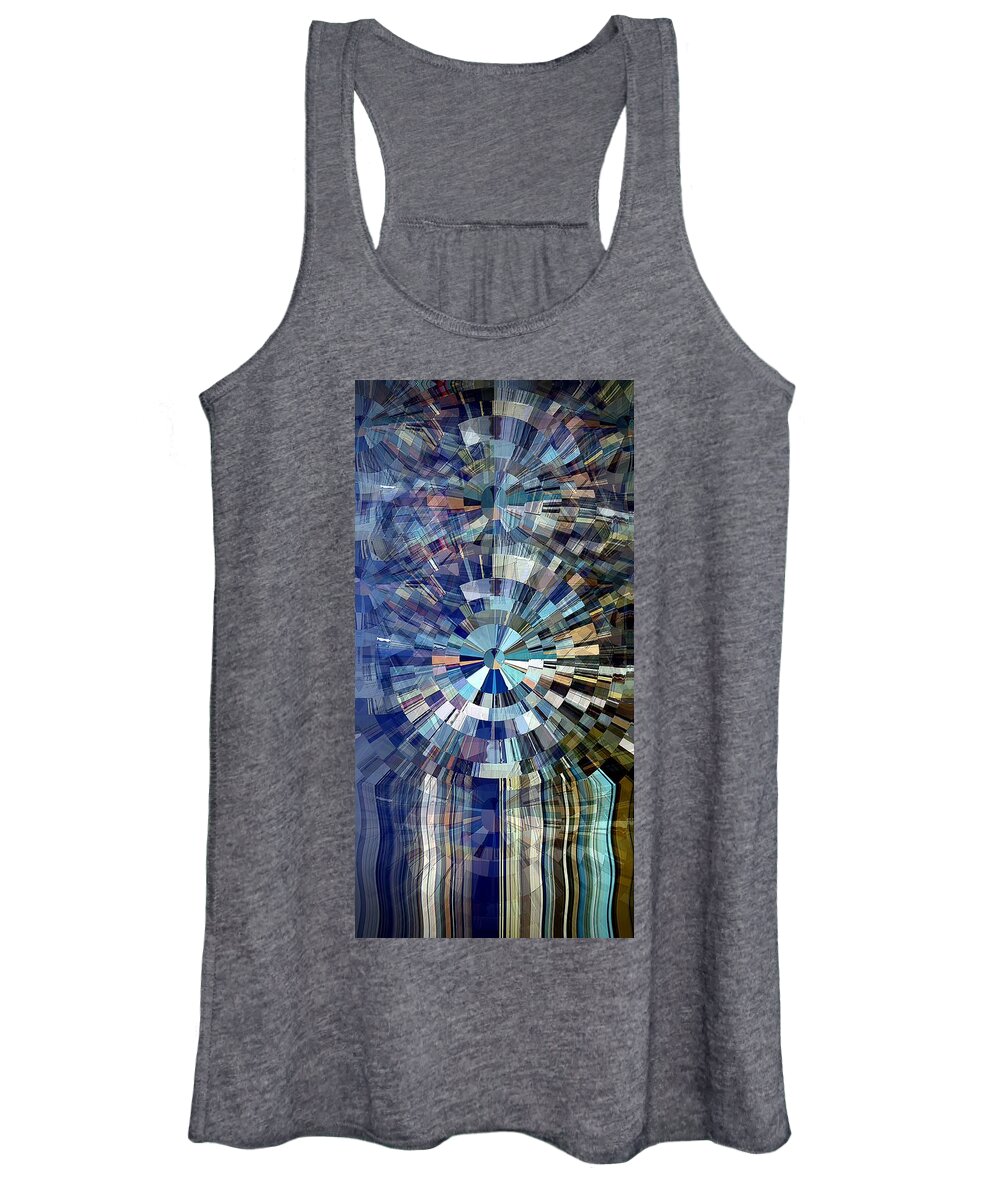 Radial Women's Tank Top featuring the digital art Diamonds are Forever by David Manlove