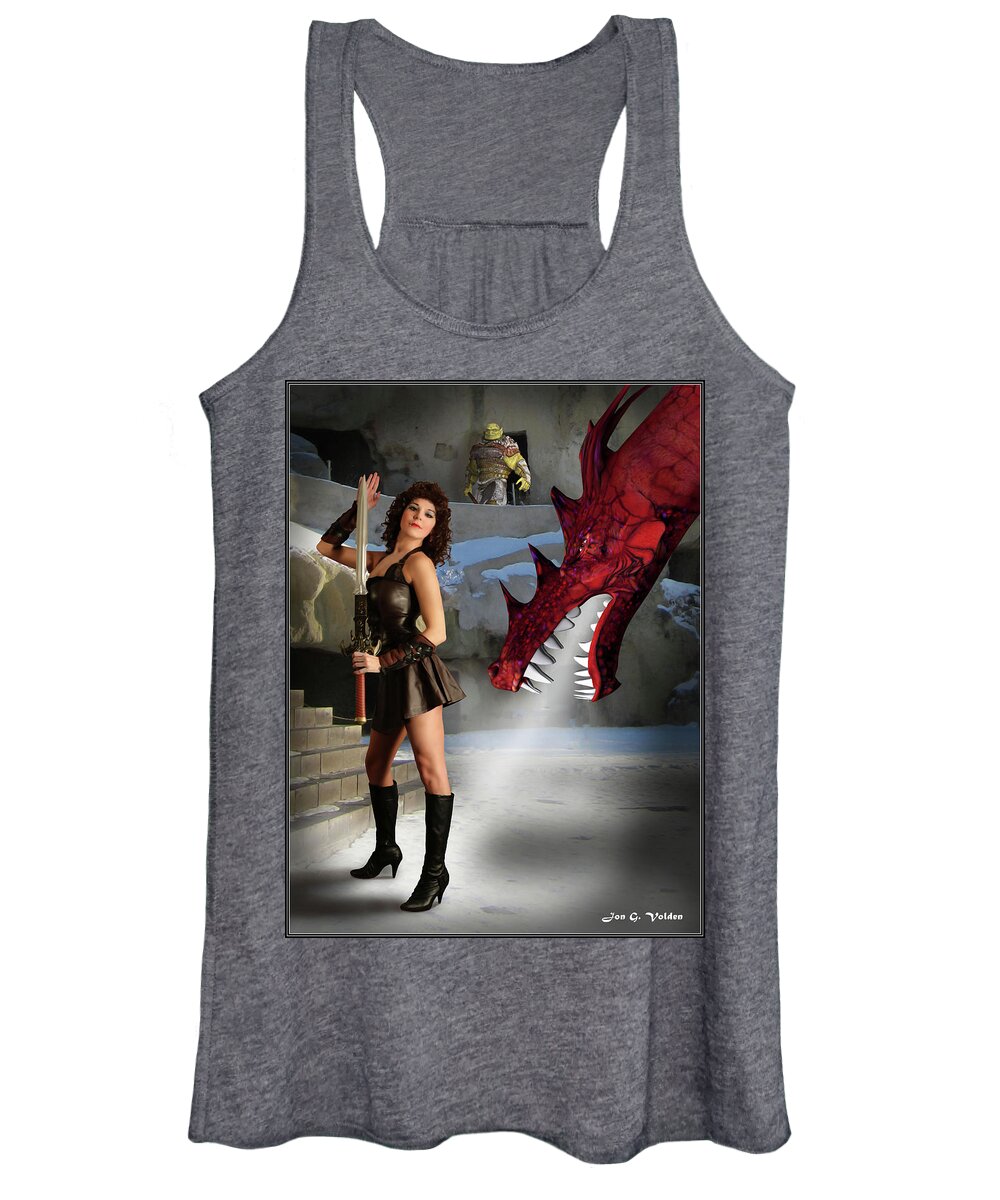 Dragon Women's Tank Top featuring the photograph Dragon Breath by Jon Volden