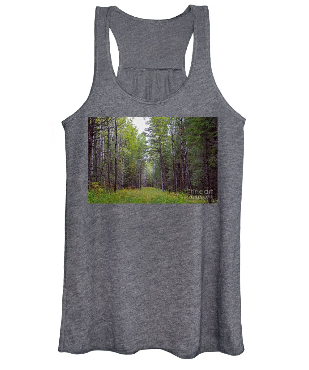 Woods Women's Tank Top featuring the photograph Enchanted Forest by Susan Rydberg
