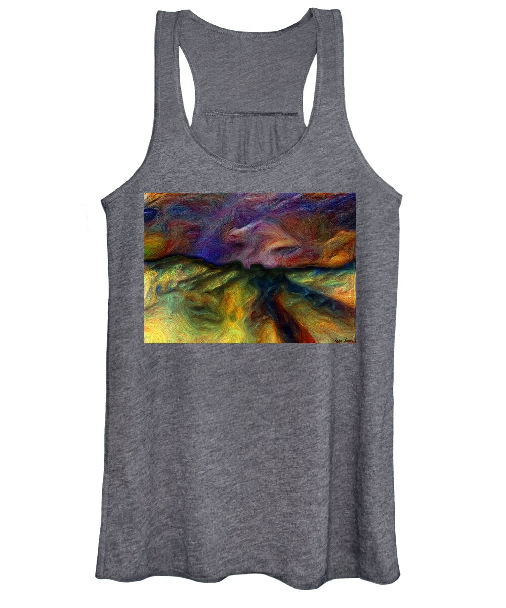  Women's Tank Top featuring the digital art End of the Line by Rein Nomm