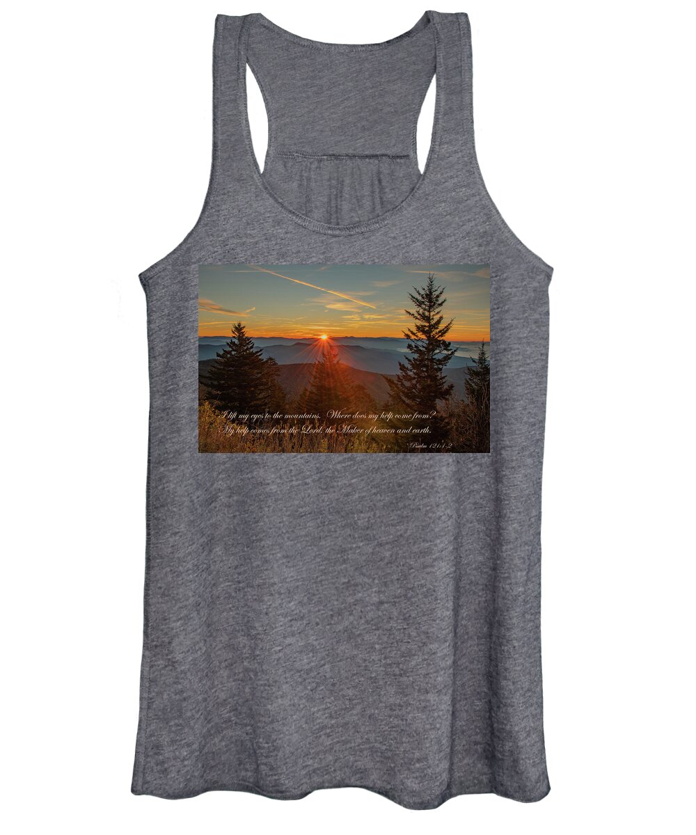 Clingman's Dome Women's Tank Top featuring the photograph Energy For Each Day by Marcy Wielfaert