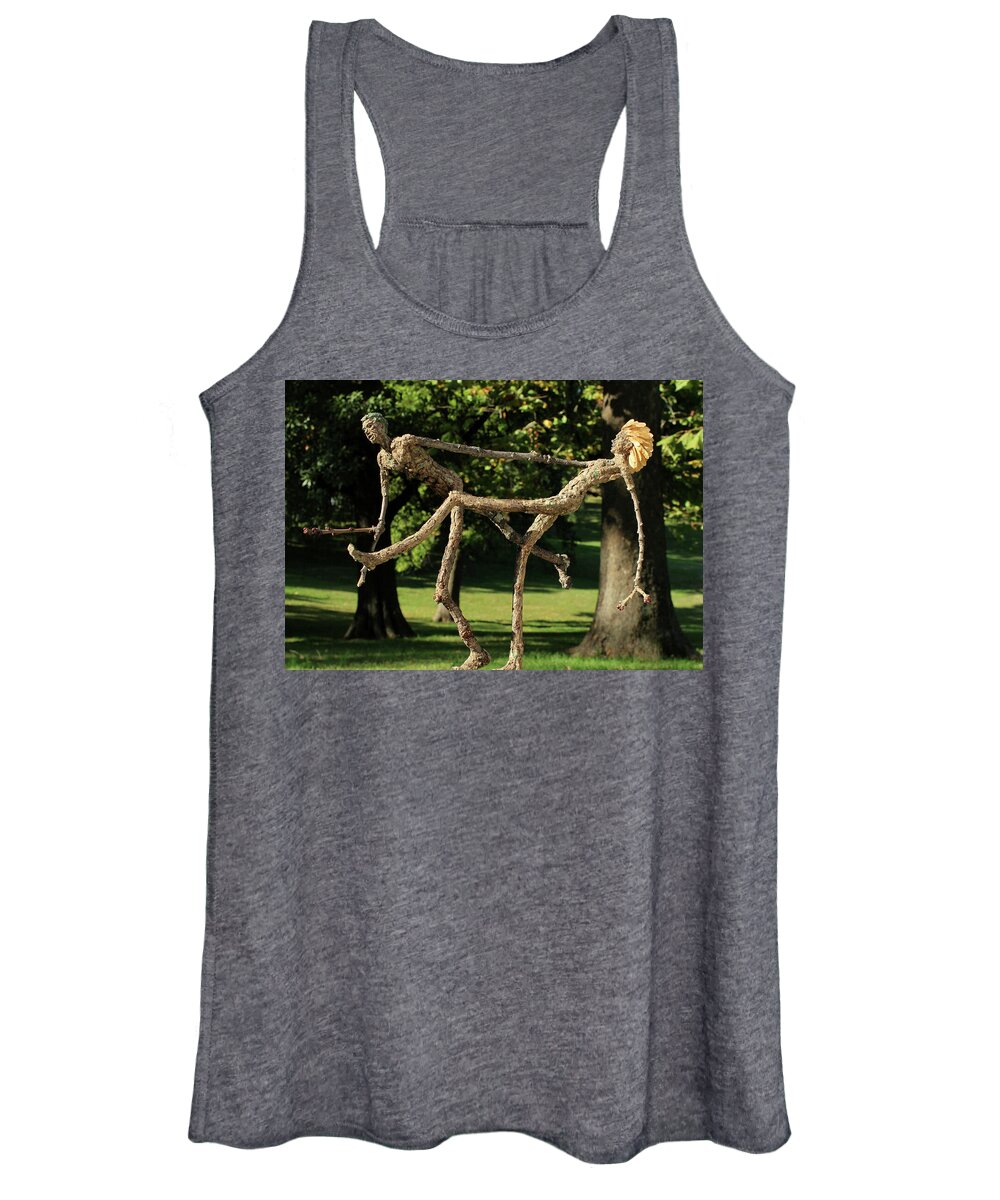 Groot Women's Tank Top featuring the mixed media Exuberance photographed outside by Adam Long
