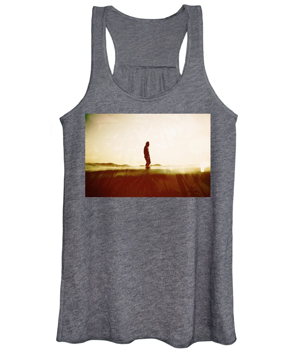 Surfing Women's Tank Top featuring the photograph Face The Sun 2 by Nik West