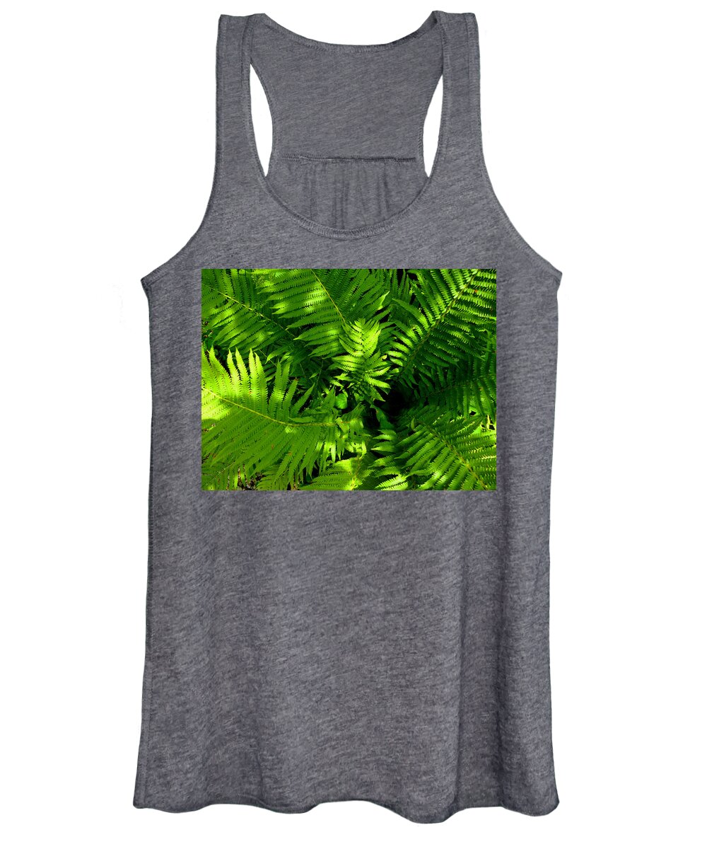 Green Women's Tank Top featuring the photograph Fern by Mike McBrayer