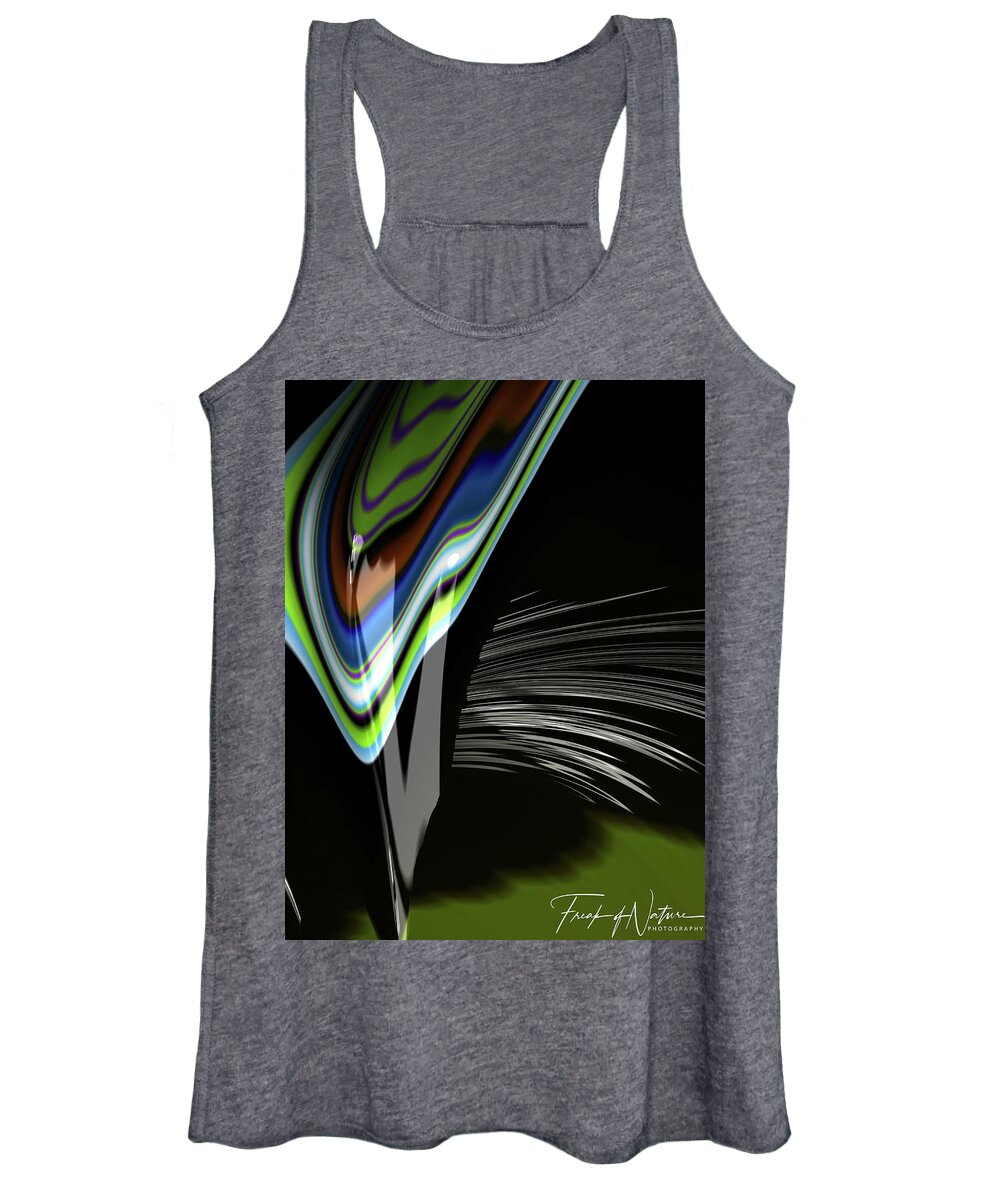 Abstract Women's Tank Top featuring the photograph Frax 1 by Keith Lyman
