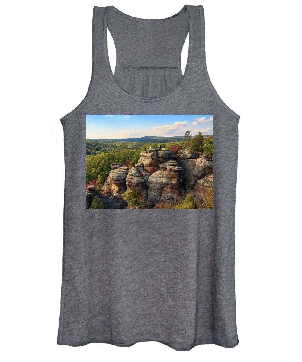 Garden Of The Gods Women's Tank Top featuring the photograph Garden of the Gods Illinois by Todd Bannor
