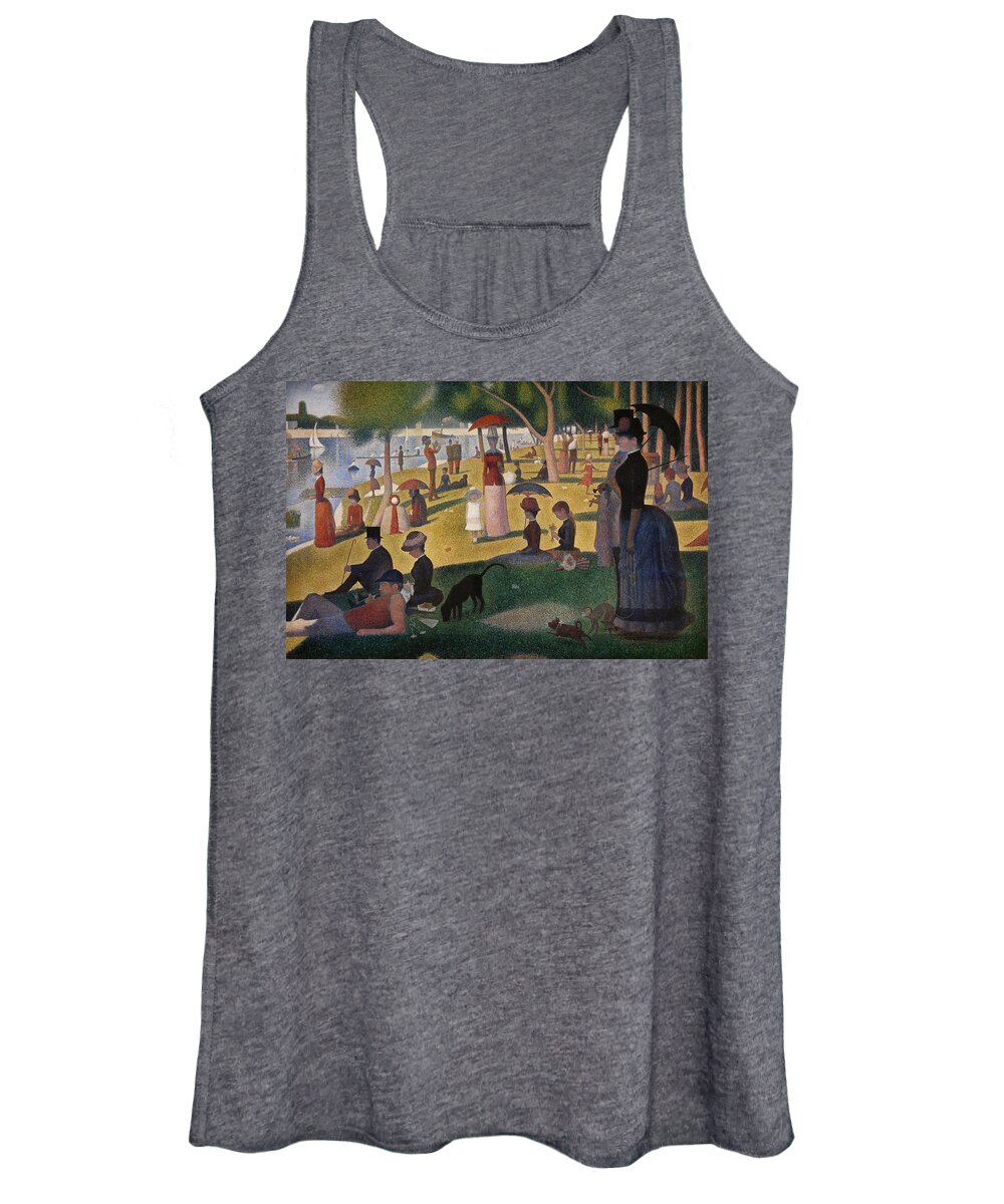 A Sunday Afternoon On The Island Of La Grande Jatte Women's Tank Top featuring the painting Georges Seurat / 'A Sunday Afternoon on the Island of La Grande Jatte', 1884-1886. by Georges Seurat -1859-1891-