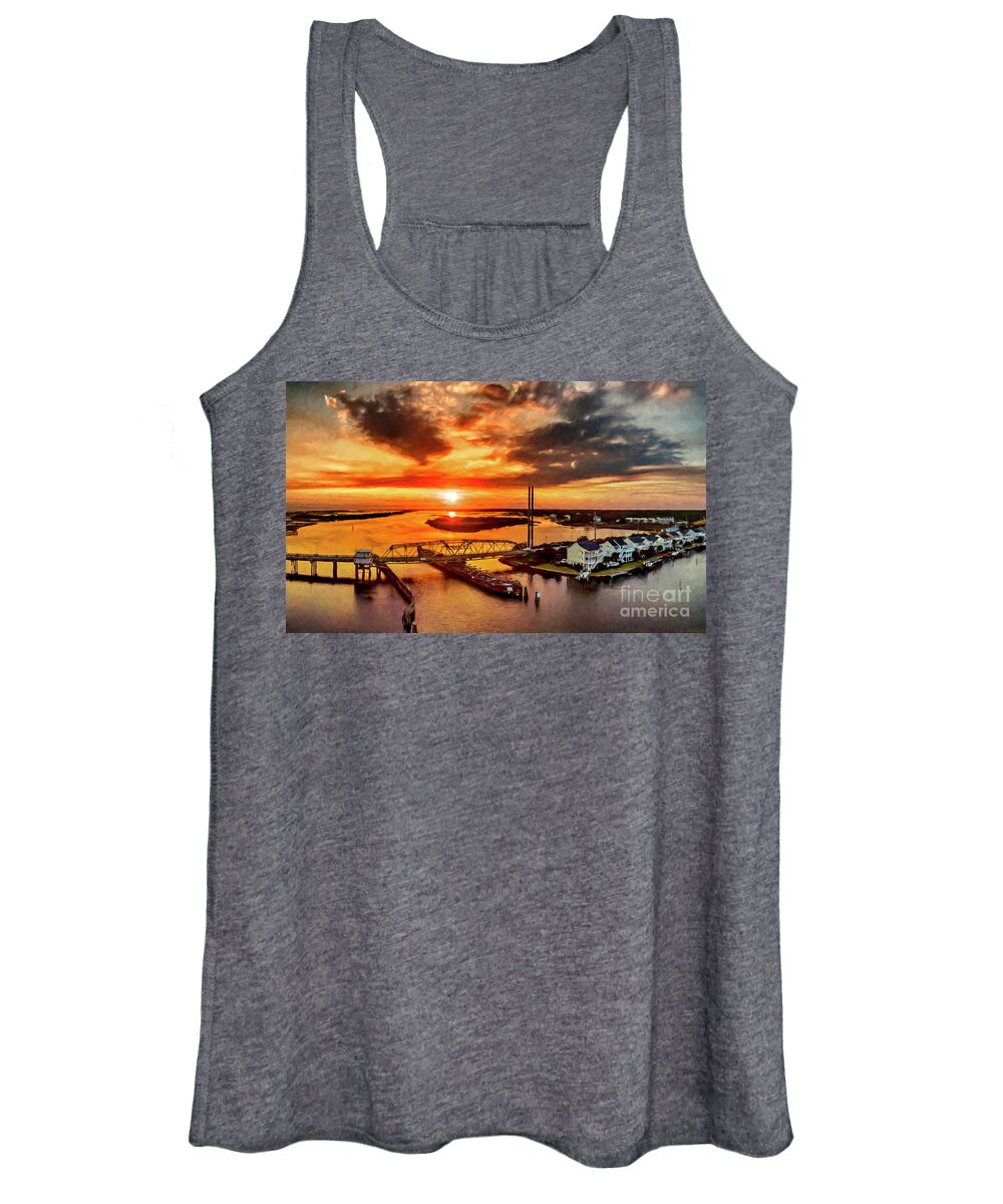 Sunset Women's Tank Top featuring the photograph Glory Days by DJA Images
