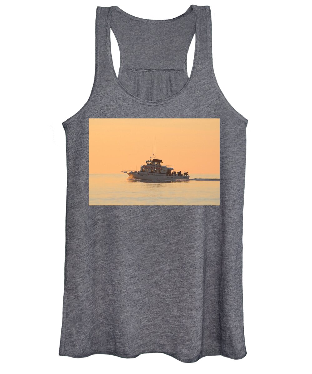 Angler Women's Tank Top featuring the photograph Going Fishing On The Angler by Robert Banach