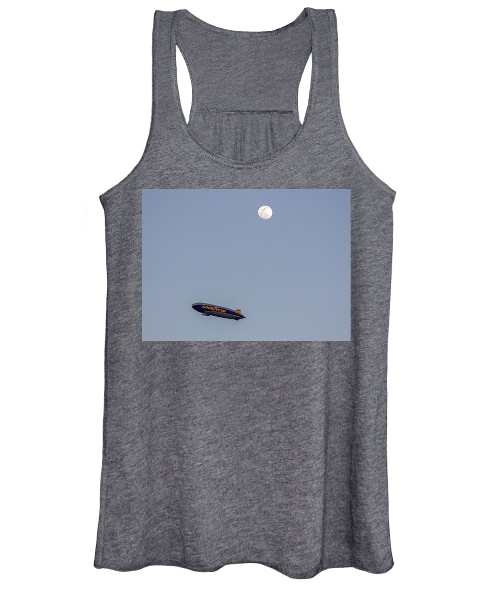 Blimp Women's Tank Top featuring the photograph Good Year Blimp by Rocco Silvestri
