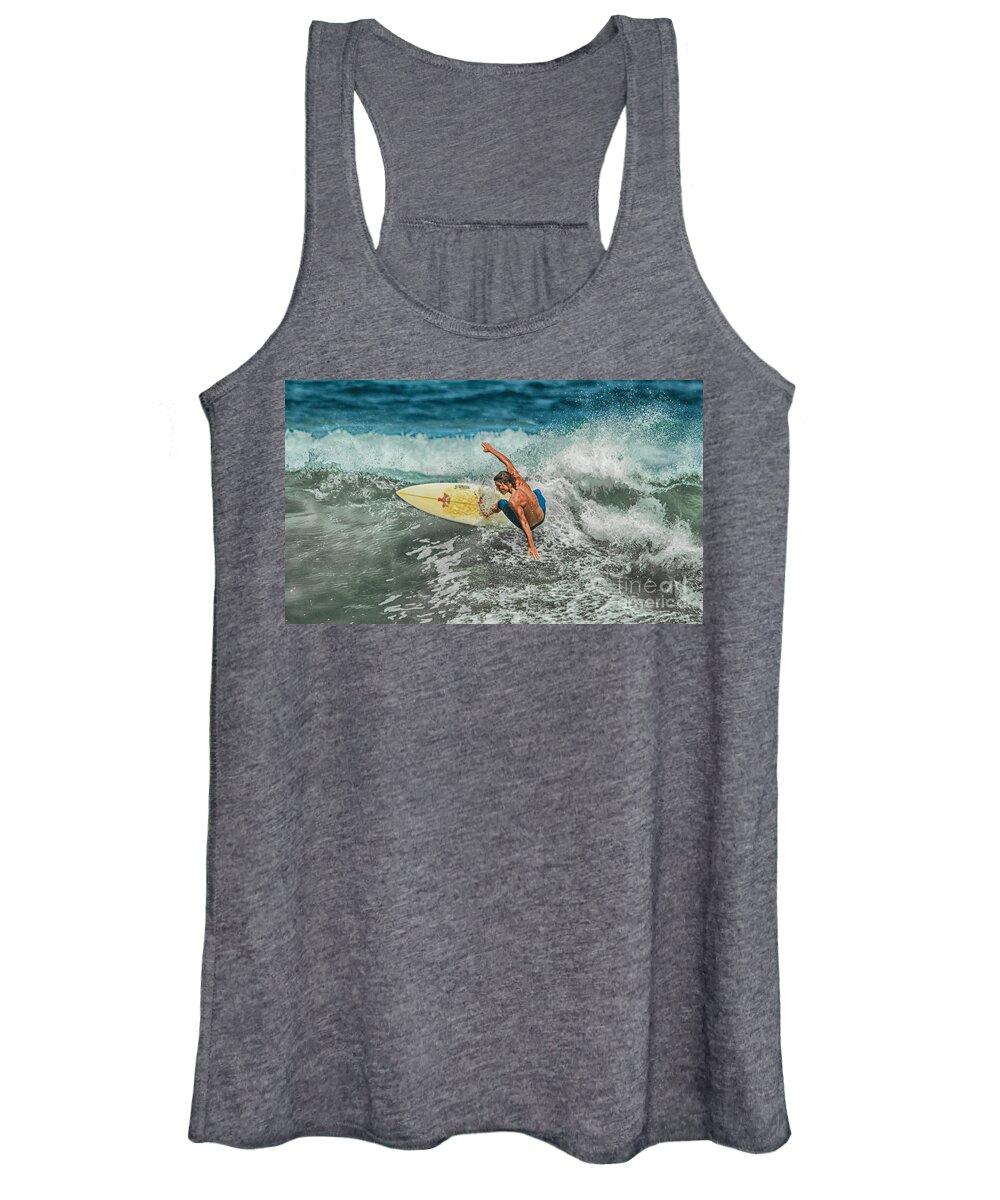 Beach Women's Tank Top featuring the photograph Great Wingspan by Eye Olating Images