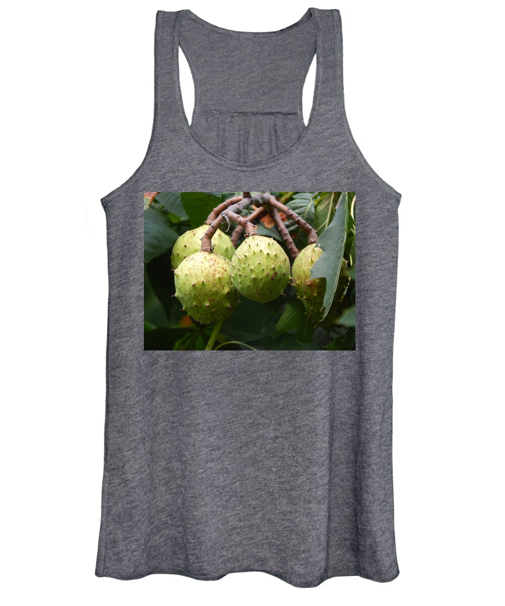 Landscape Women's Tank Top featuring the photograph Green background and the landscape in the park by Oleg Prokopenko